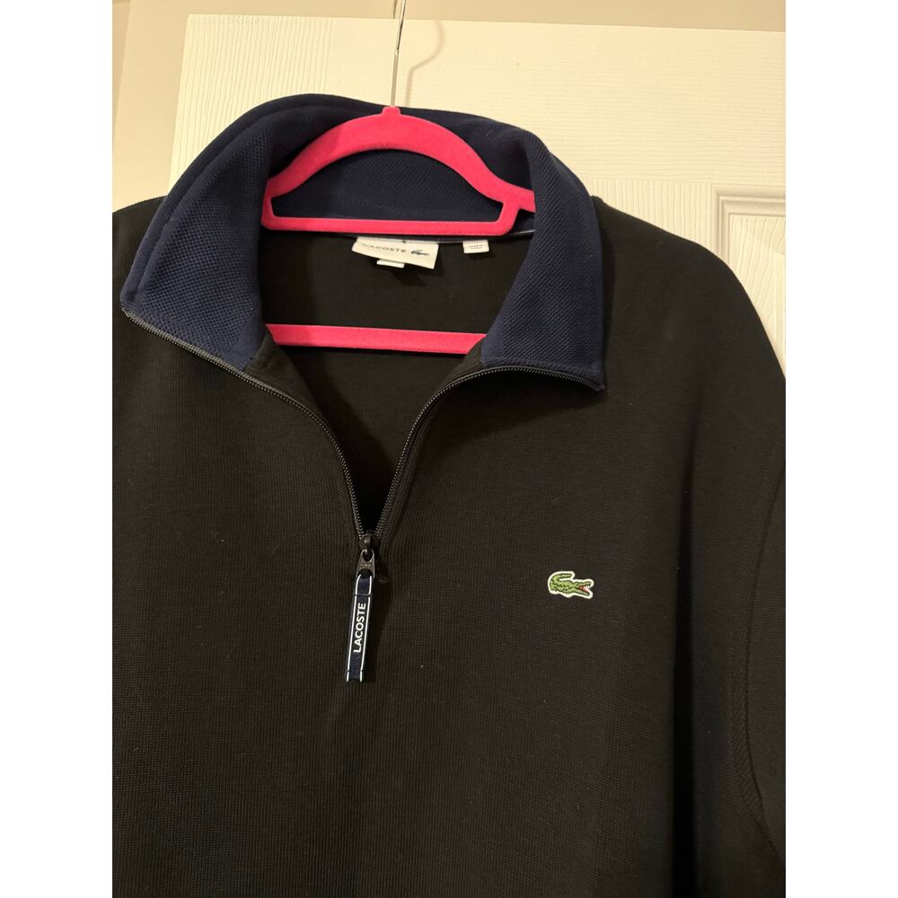 Lacoste 3/4 zip pullover size 3xl/ FR 8 (runs small) - Picture 2 of 5